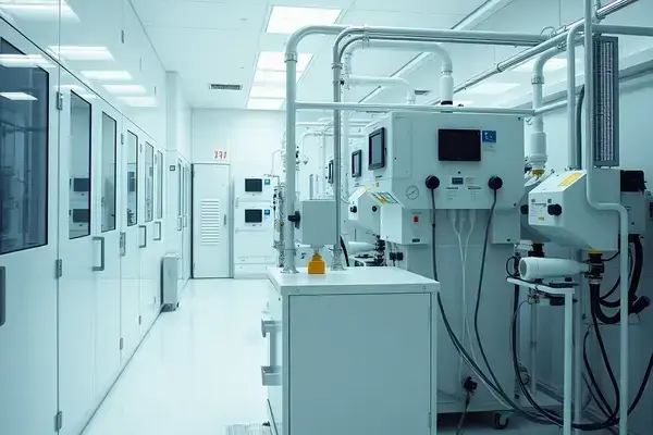 半導体工場の薬液ポンプ